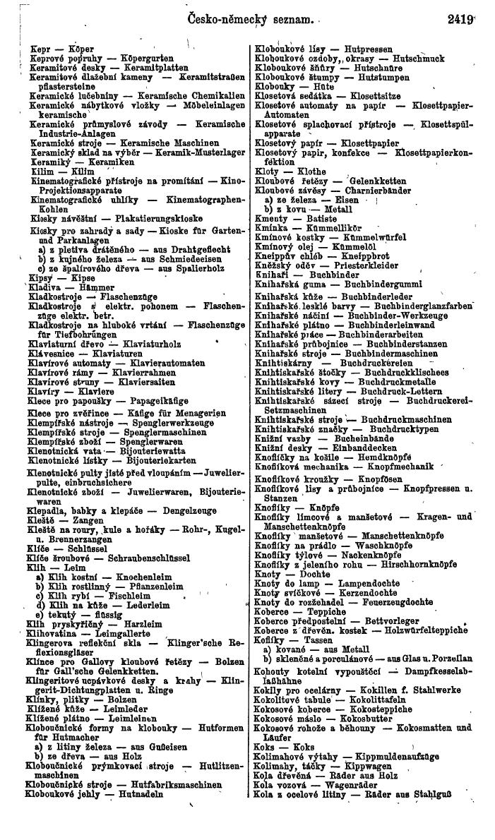 Compass. Finanzielles Jahrbuch 1924, Band V: Tschechoslowakei. - Seite 2581