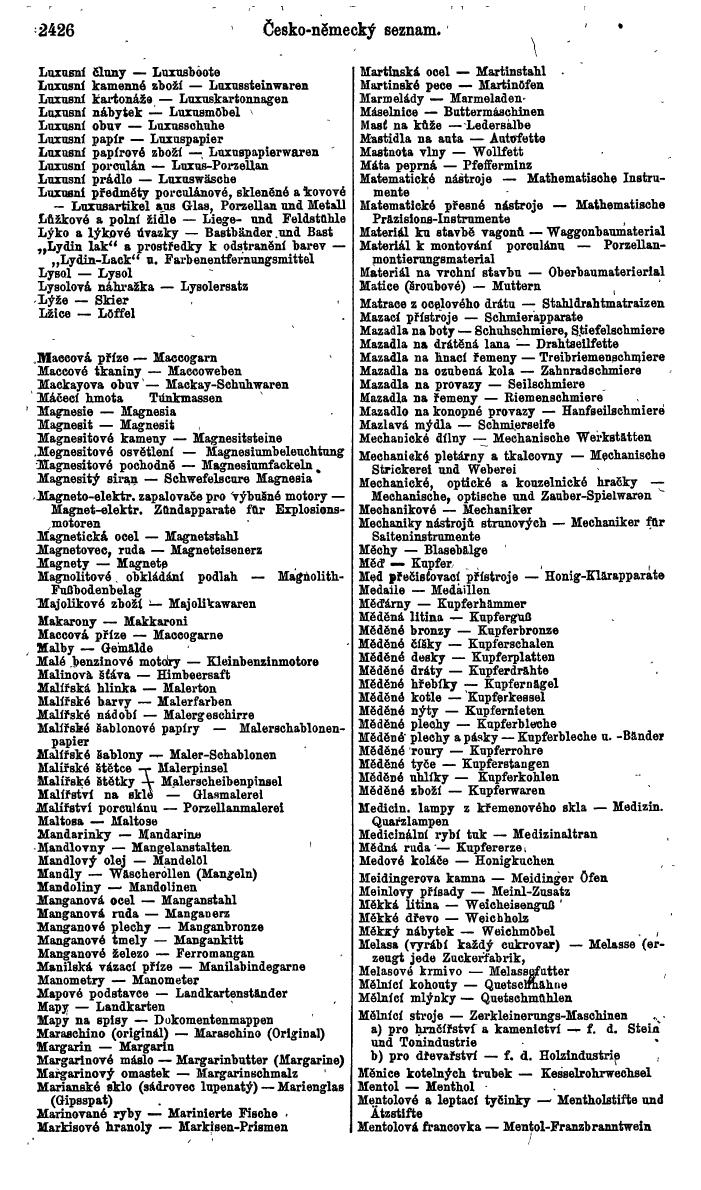 Compass. Finanzielles Jahrbuch 1924, Band V: Tschechoslowakei. - Seite 2588