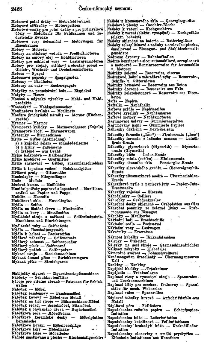 Compass. Finanzielles Jahrbuch 1924, Band V: Tschechoslowakei. - Seite 2590