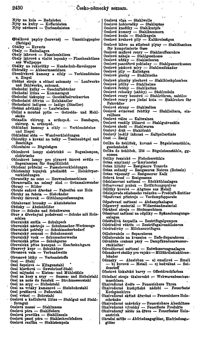 Compass. Finanzielles Jahrbuch 1924, Band V: Tschechoslowakei. - Seite 2592