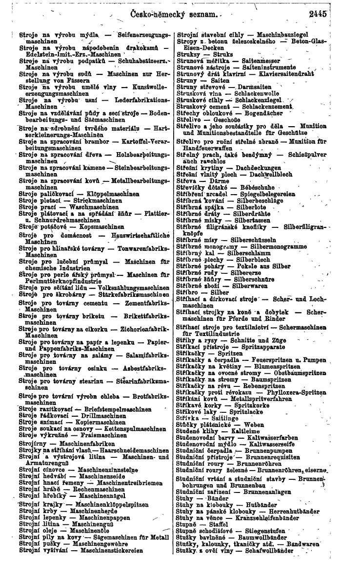 Compass. Finanzielles Jahrbuch 1924, Band V: Tschechoslowakei. - Seite 2607