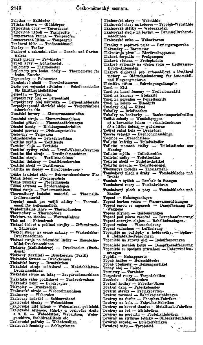 Compass. Finanzielles Jahrbuch 1924, Band V: Tschechoslowakei. - Page 2610