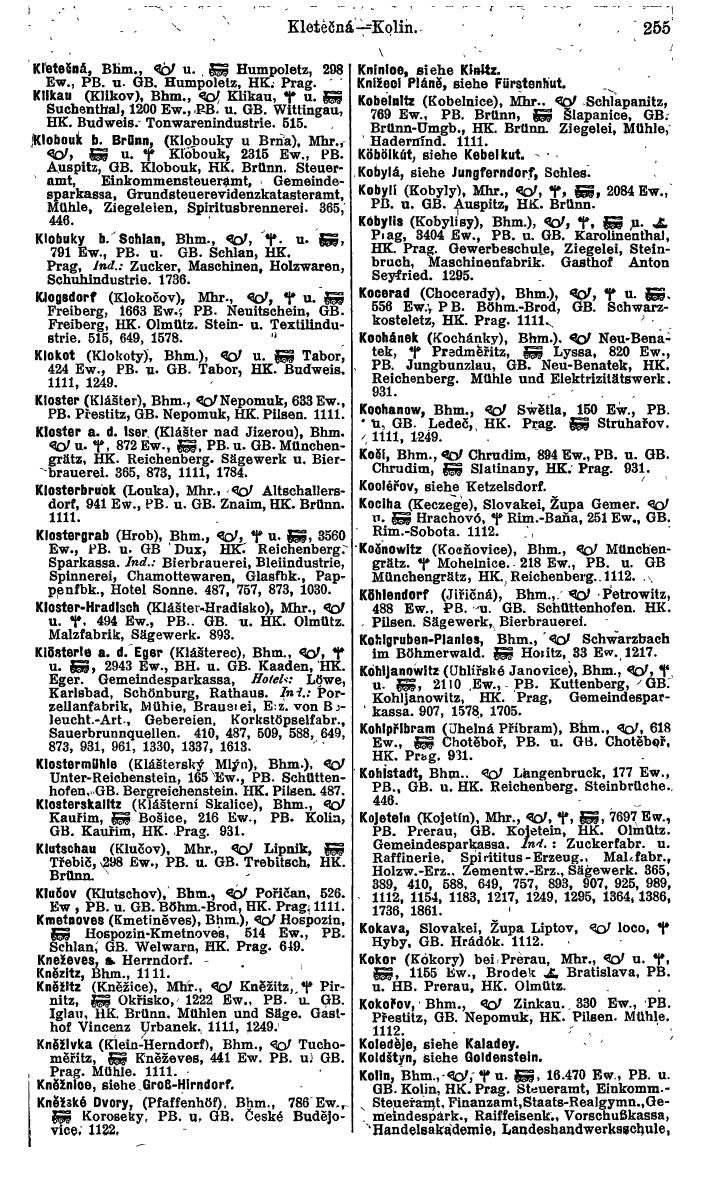 Compass. Finanzielles Jahrbuch 1924, Band V: Tschechoslowakei. - Page 291