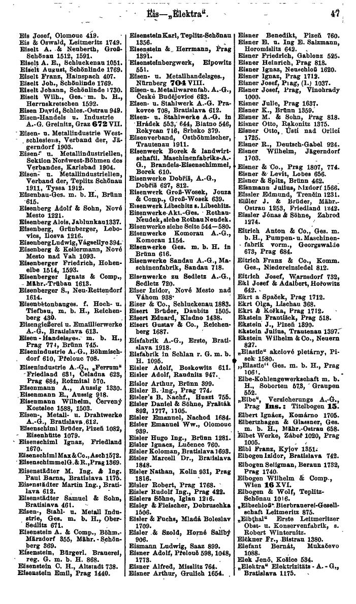 Compass. Finanzielles Jahrbuch 1924, Band V: Tschechoslowakei. - Page 67