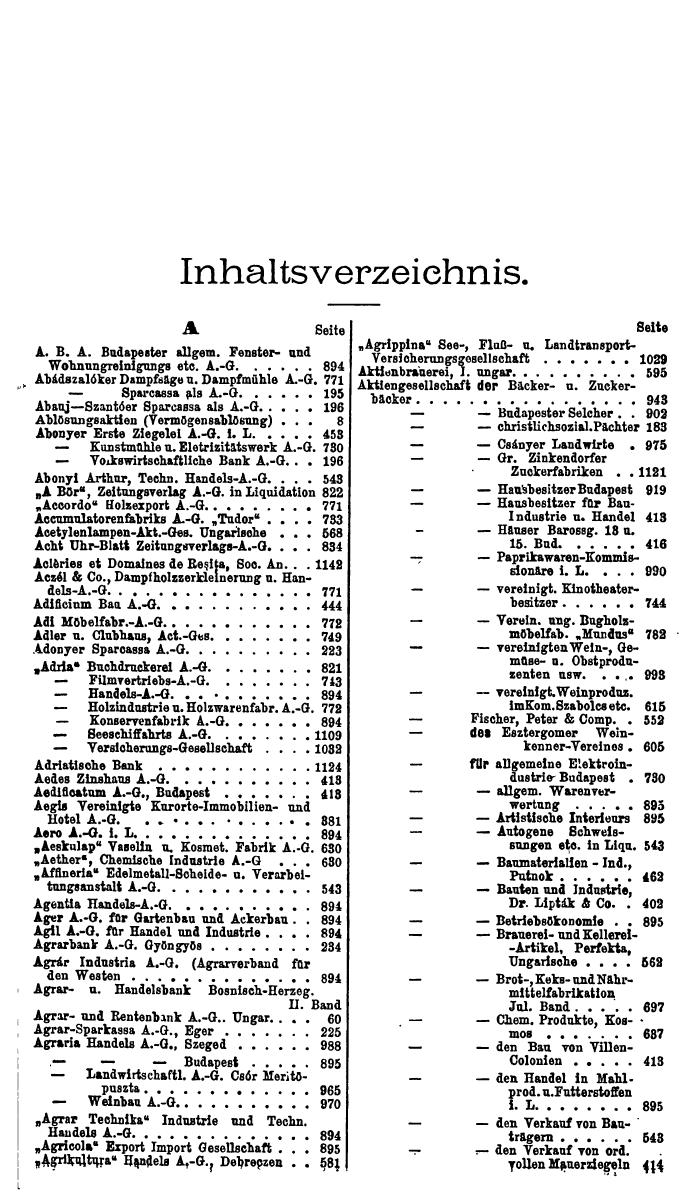 Compass. Finanzielles Jahrbuch 1922, Band III: Ungarn. - Seite 13
