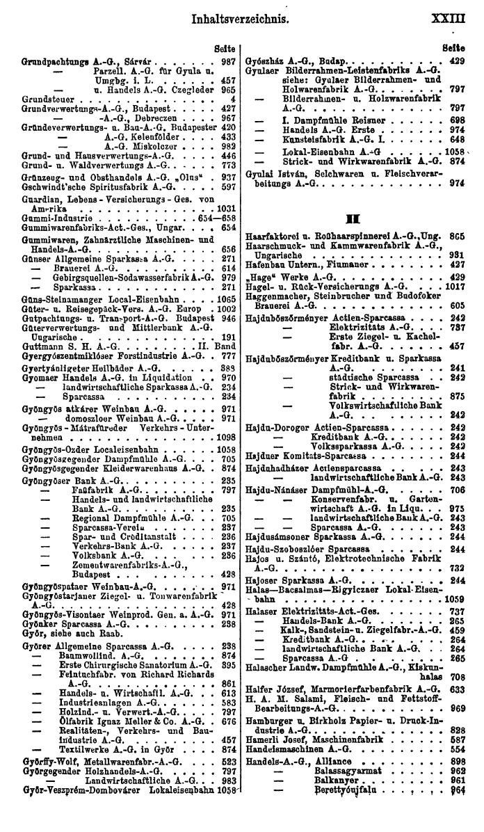 Compass. Finanzielles Jahrbuch 1922, Band III: Ungarn. - Seite 27