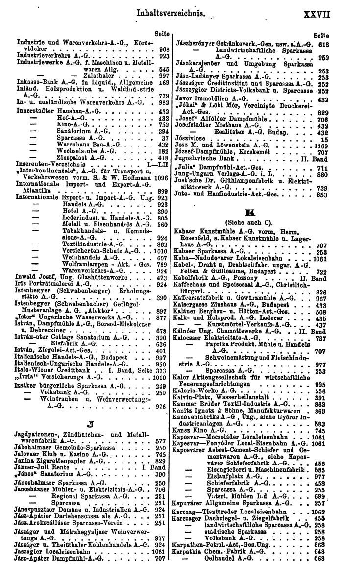 Compass. Finanzielles Jahrbuch 1922, Band III: Ungarn. - Seite 31