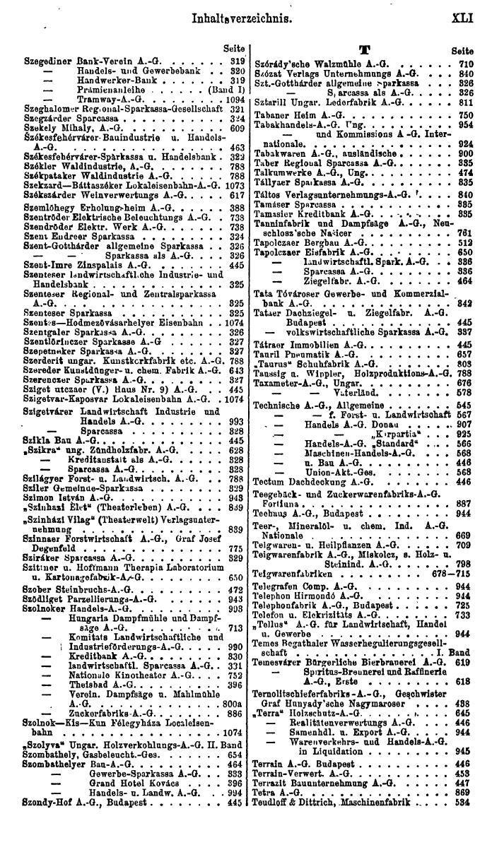Compass. Finanzielles Jahrbuch 1922, Band III: Ungarn. - Page 45