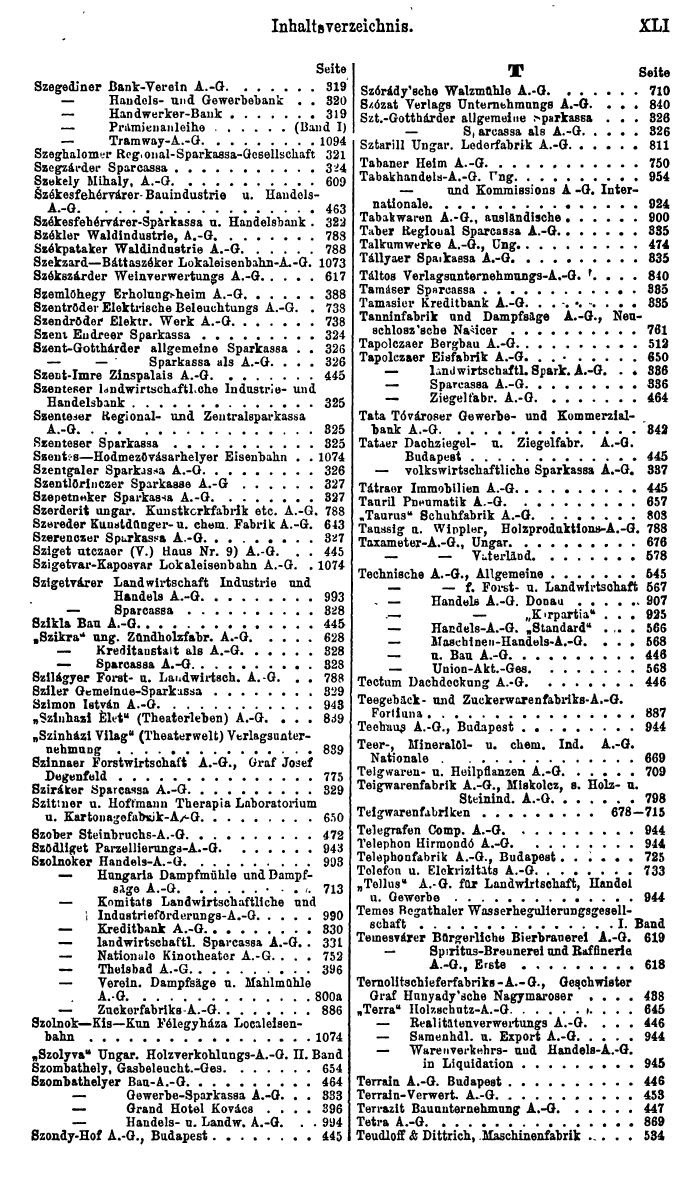 Compass. Finanzielles Jahrbuch 1922, Band III: Ungarn. - Seite 45
