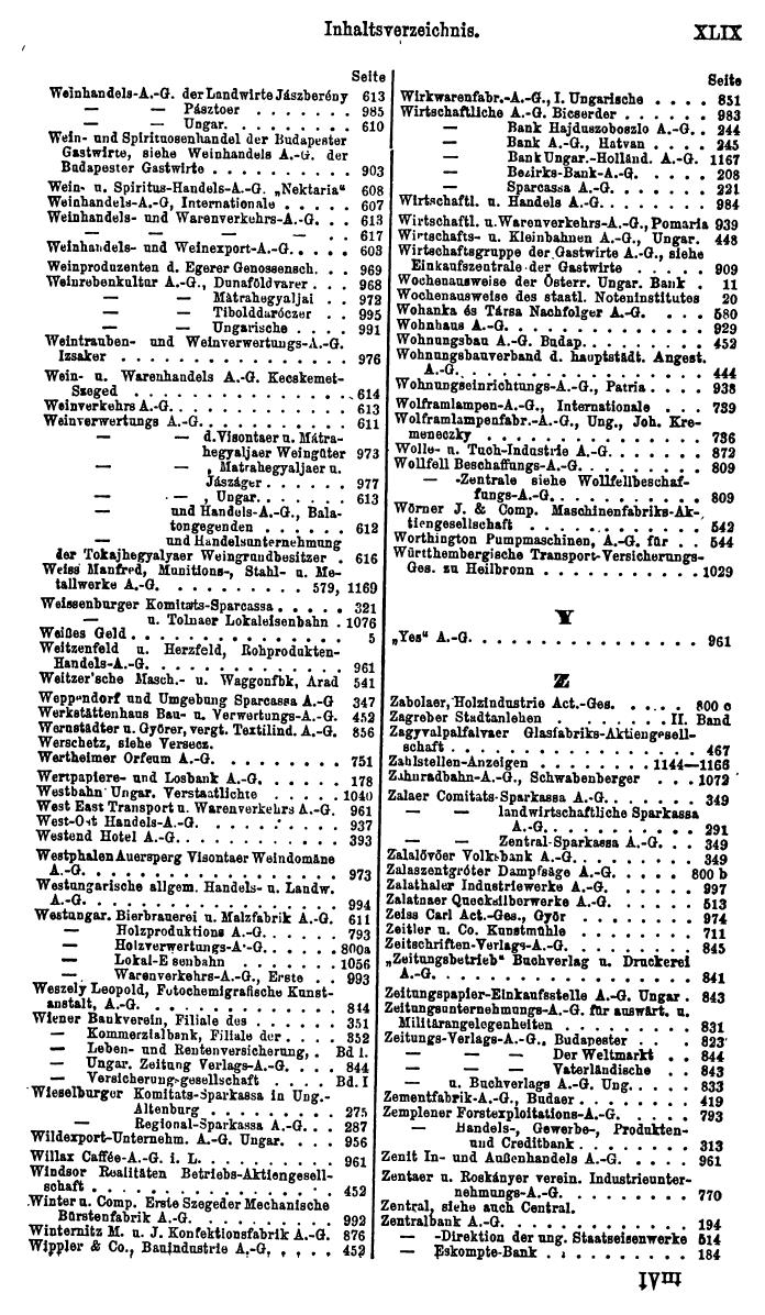 Compass. Finanzielles Jahrbuch 1922, Band III: Ungarn. - Seite 53