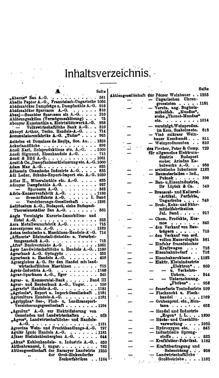 Compass. Finanzielles Jahrbuch 1926, Band IV: Ungarn. - Seite 19