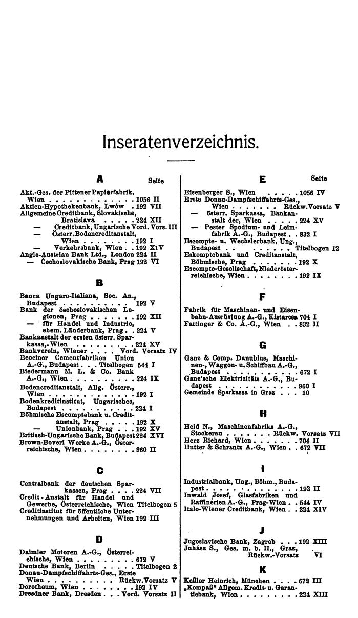Compass. Finanzielles Jahrbuch 1926, Band IV: Ungarn. - Page 57