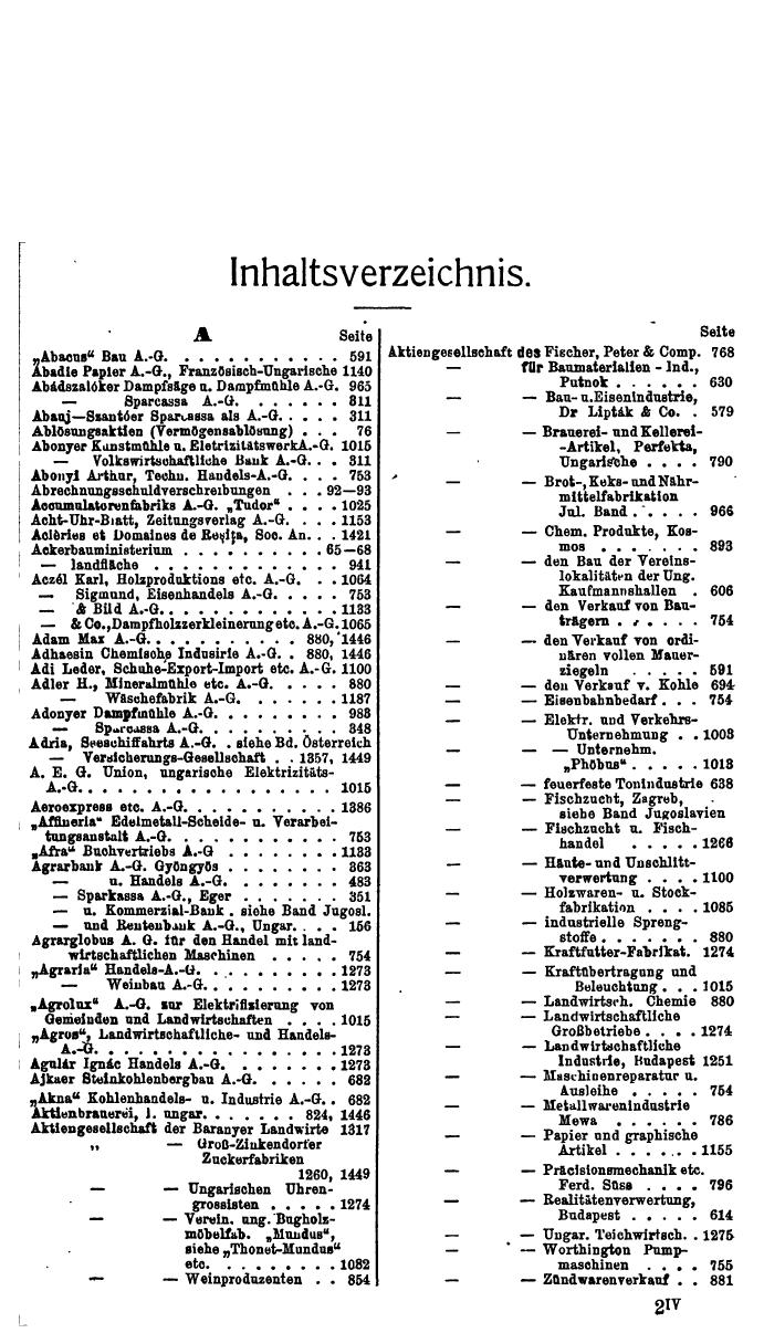 Compass. Finanzielles Jahrbuch 1927: Ungarn. - Seite 21