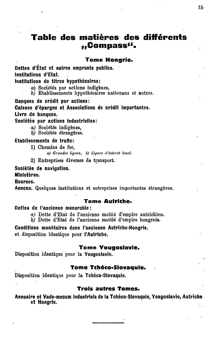 Compass. Finanzielles Jahrbuch 1928: Ungarn. - Seite 19