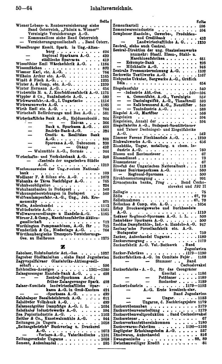 Compass. Finanzielles Jahrbuch 1928: Ungarn. - Page 54