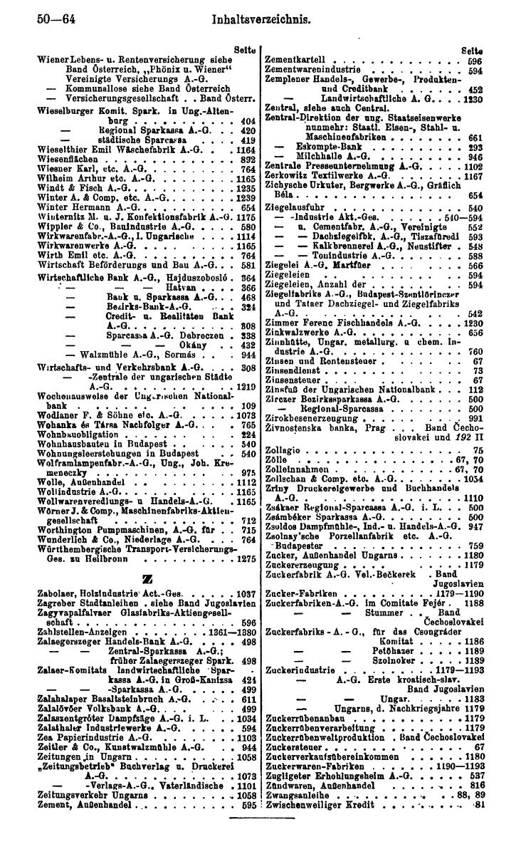 Compass. Finanzielles Jahrbuch 1928: Ungarn. - Seite 54