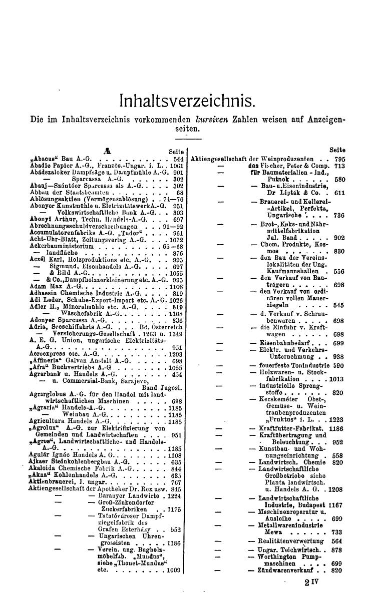 Compass. Finanzielles Jahrbuch 1929: Ungarn. - Seite 21