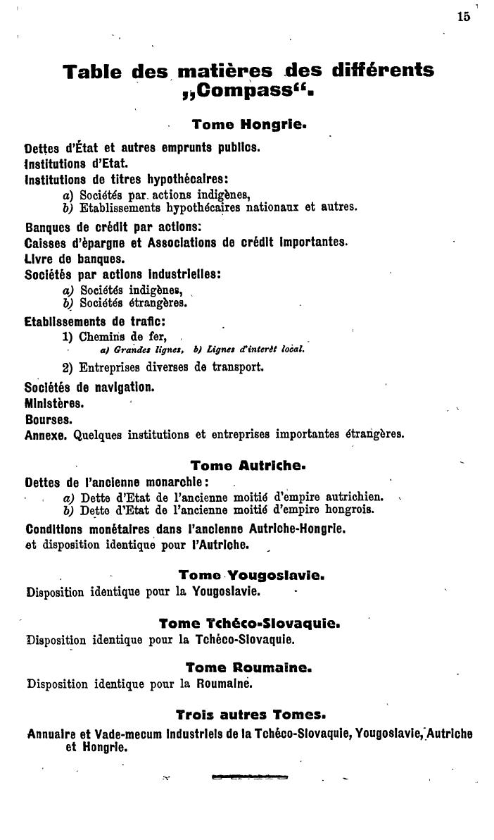 Compass. Finanzielles Jahrbuch 1930: Ungarn. - Seite 19