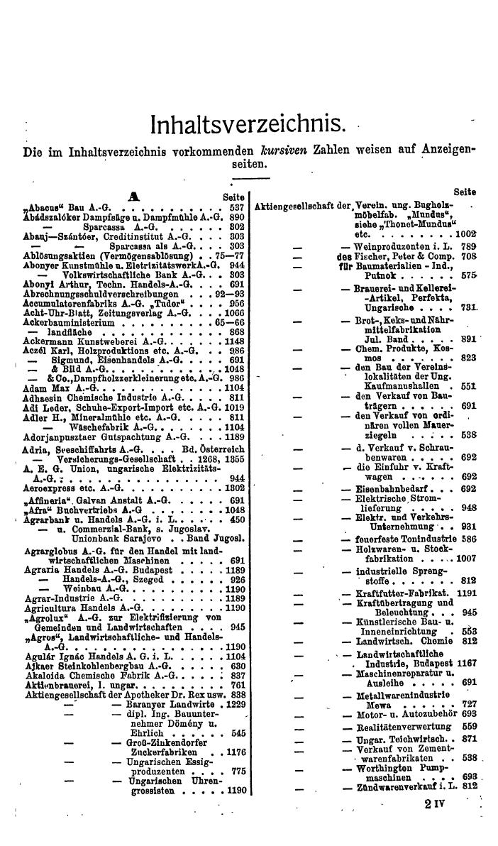 Compass. Finanzielles Jahrbuch 1930: Ungarn. - Seite 21