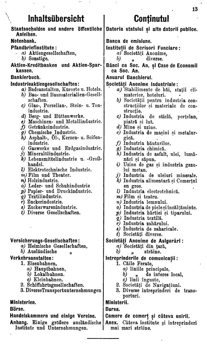 Compass. Finanzielles Jahrbuch 1929: Rumänien. - Page 17