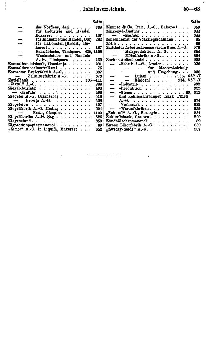 Compass. Finanzielles Jahrbuch 1929: Rumänien. - Page 59