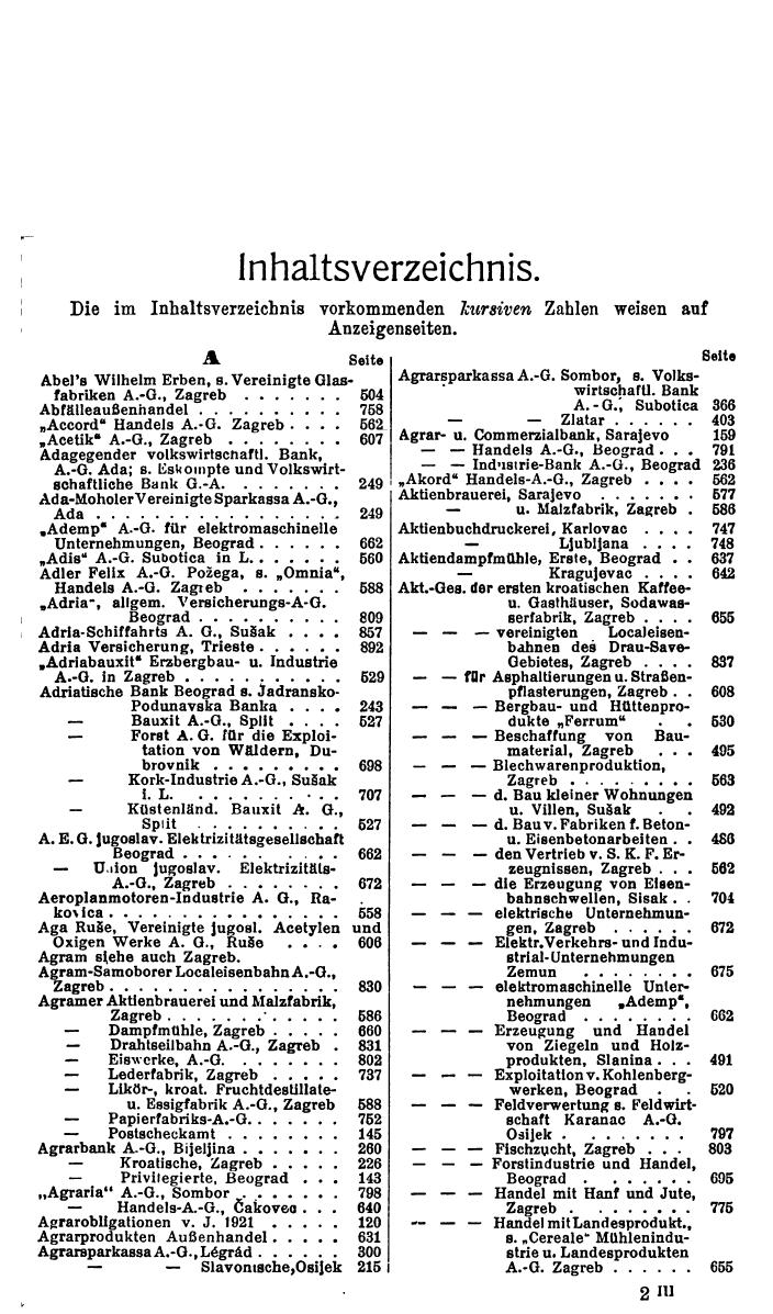 Compass. Finanzielles Jahrbuch 1930: Jugoslawien, Bulgarien, Albanien. - Page 21