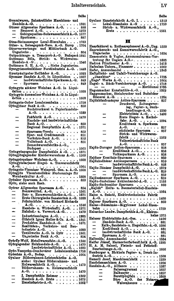 Compass. Finanzielles Jahrbuch 1923: Band III: Jugoslawien, Ungarn. - Seite 61