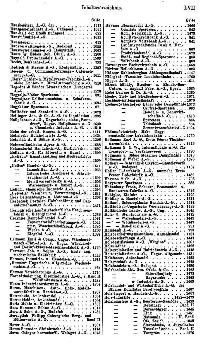 Compass. Finanzielles Jahrbuch 1923: Band III: Jugoslawien, Ungarn. - Seite 63