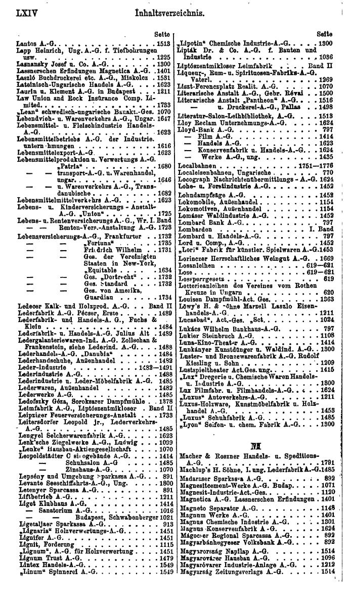 Compass. Finanzielles Jahrbuch 1923: Band III: Jugoslawien, Ungarn. - Seite 70