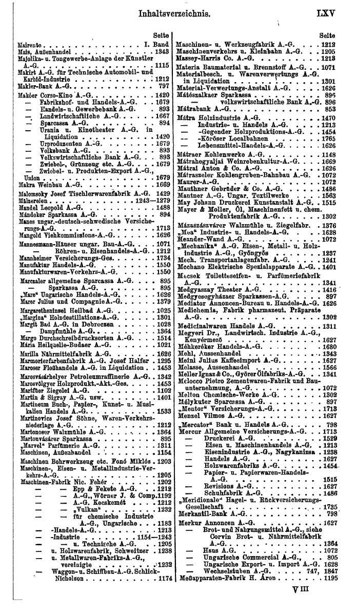 Compass. Finanzielles Jahrbuch 1923: Band III: Jugoslawien, Ungarn. - Seite 71