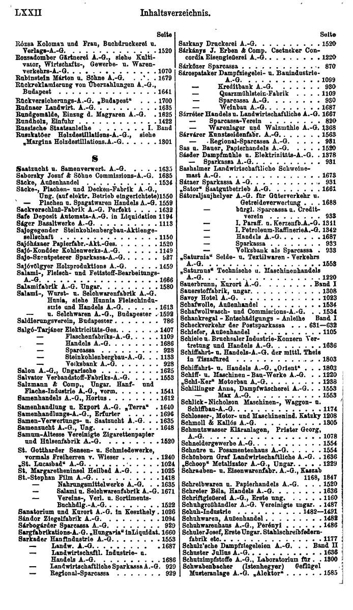 Compass. Finanzielles Jahrbuch 1923: Band III: Jugoslawien, Ungarn. - Seite 78