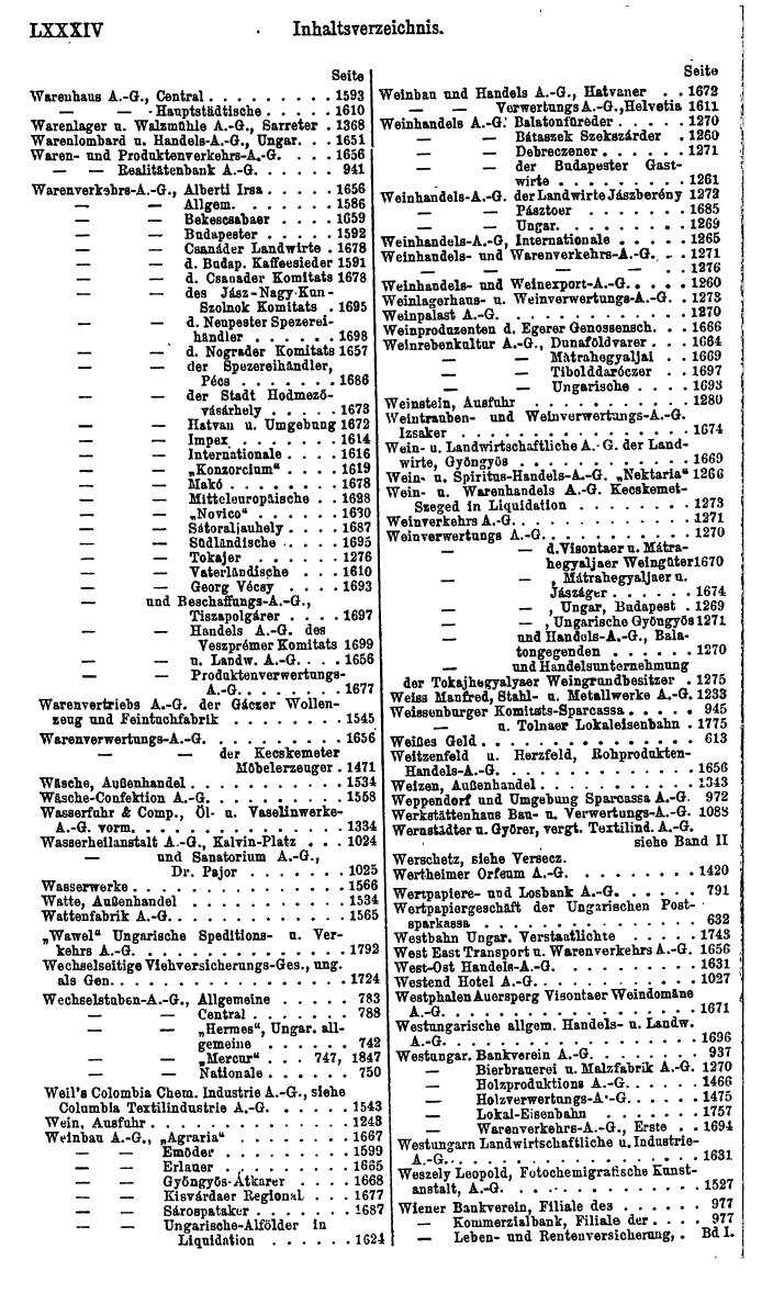 Compass. Finanzielles Jahrbuch 1923: Band III: Jugoslawien, Ungarn. - Seite 90