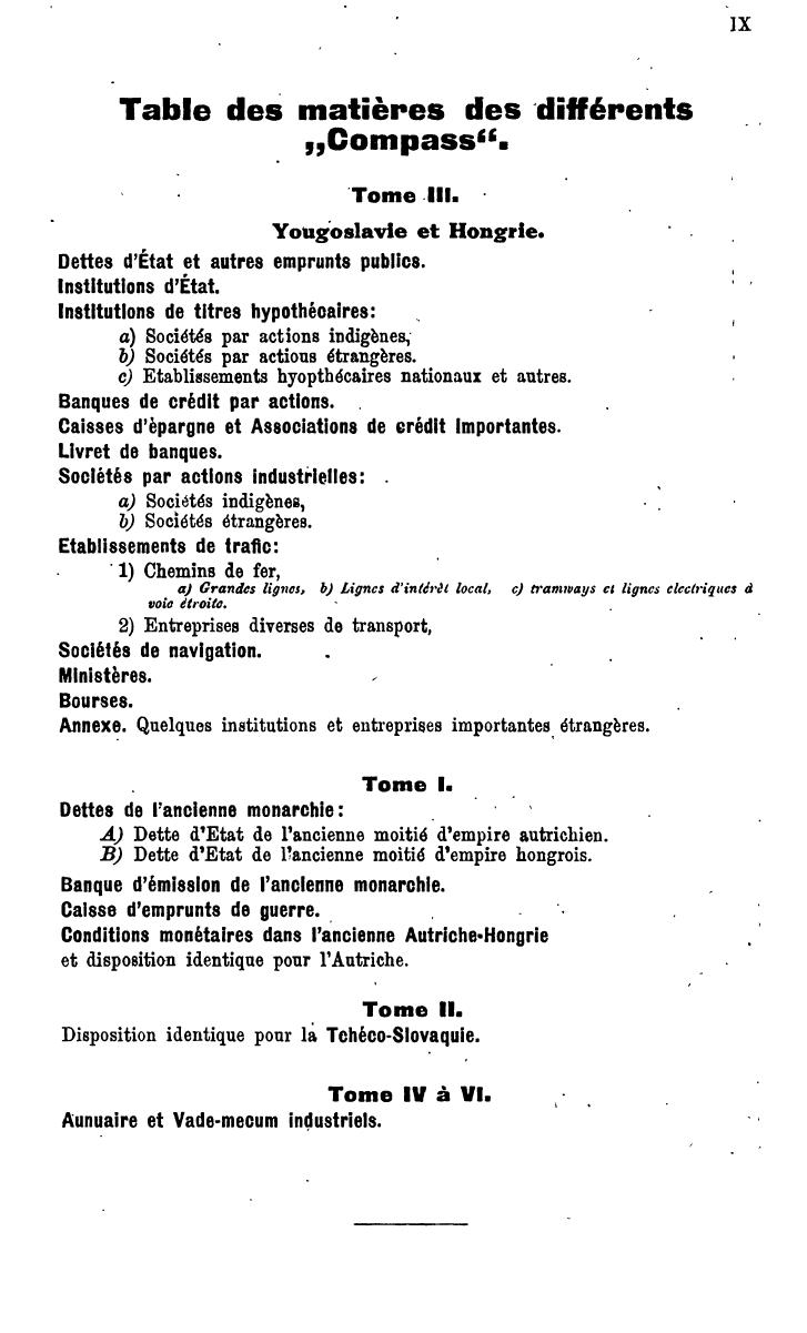 Compass. Finanzielles Jahrbuch 1924: Band III: Jugoslawien, Ungarn. - Seite 13