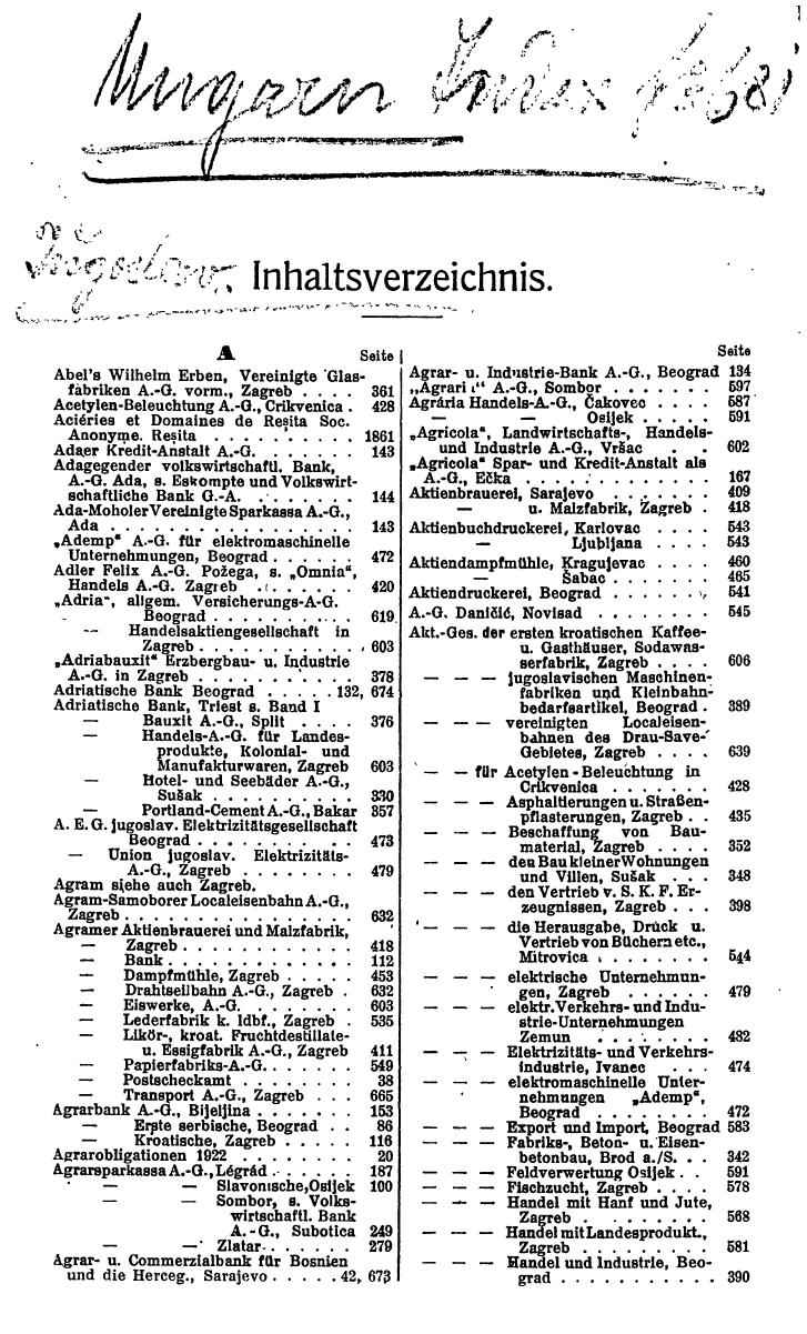 Compass. Finanzielles Jahrbuch 1924: Band III: Jugoslawien, Ungarn. - Seite 17