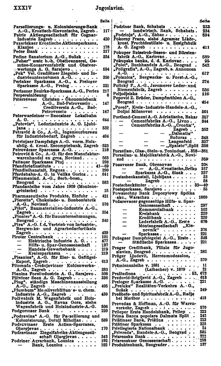 Compass. Finanzielles Jahrbuch 1924: Band III: Jugoslawien, Ungarn. - Seite 38