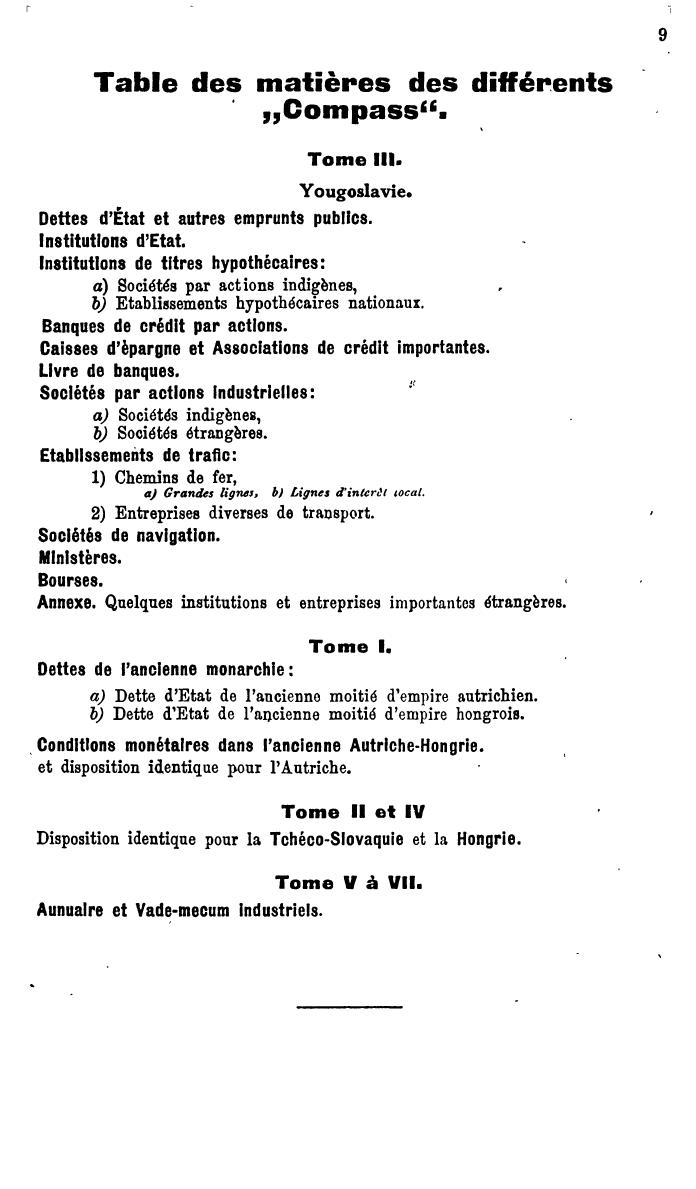 Compass. Finanzielles Jahrbuch 1926, Band III: Jugoslawien. - Seite 13