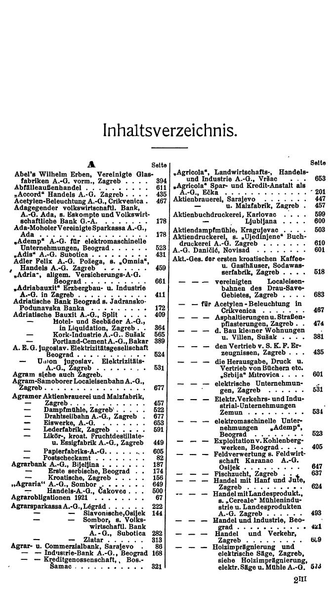 Compass. Finanzielles Jahrbuch 1927: Jugoslawien. - Seite 21