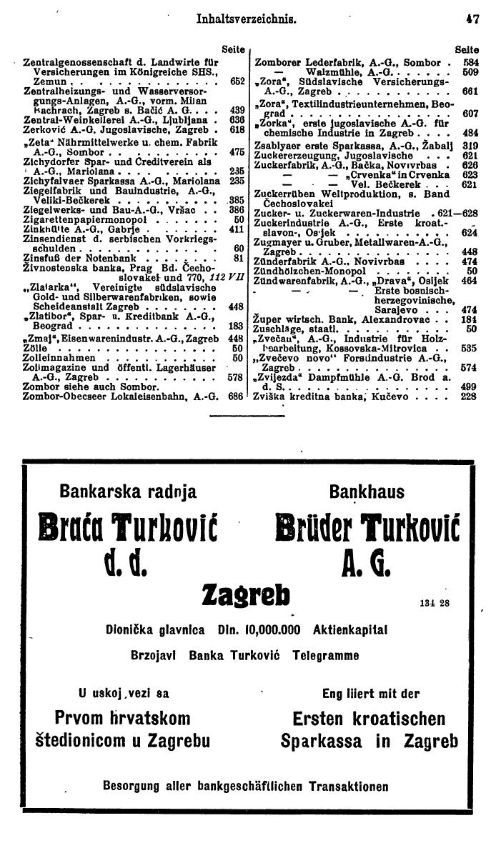 Compass. Finanzielles Jahrbuch 1928: Jugoslawien. - Seite 51