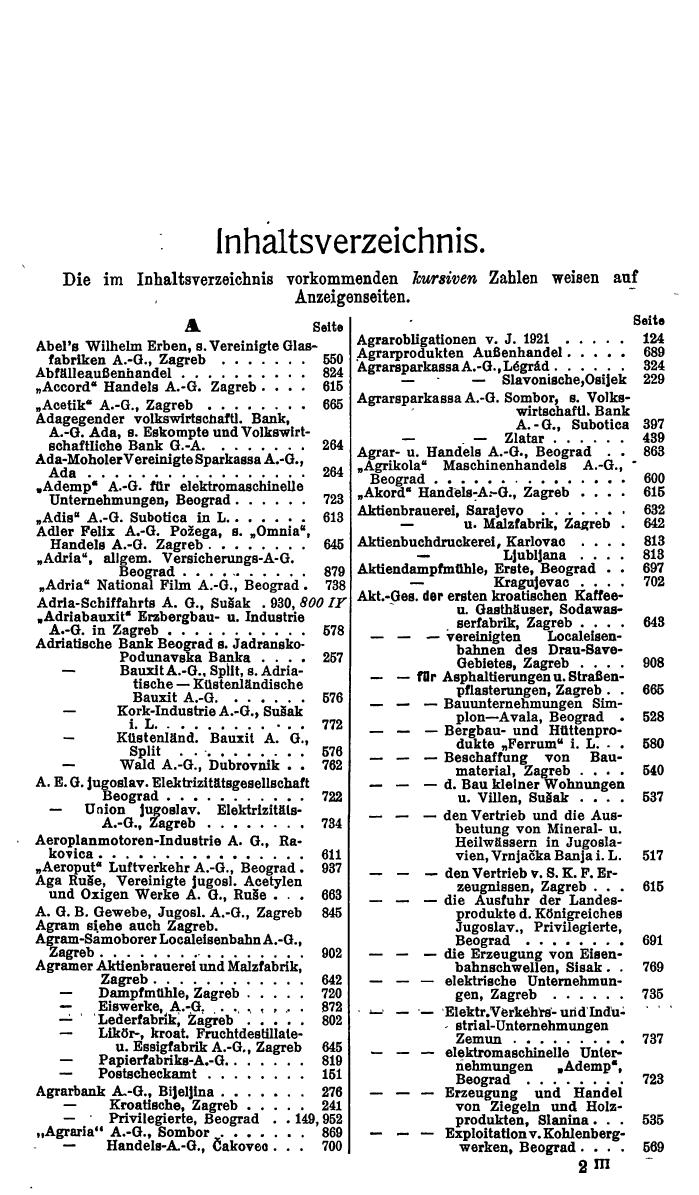 Compass. Finanzielles Jahrbuch 1931: Jugoslawien. - Page 21