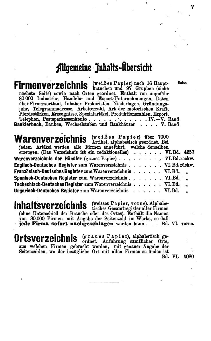 Compass 1922. Band V: Österreich, Tschechoslowakei, Ungarn, Jugoslawien. - Seite 9