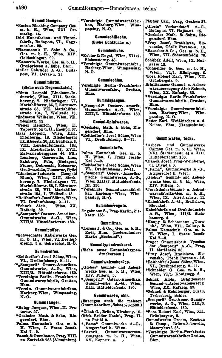 Compass 1922. Band VI: Österreich, Tschechoslowakei, Ungarn, Jugoslawien. - Page 1008