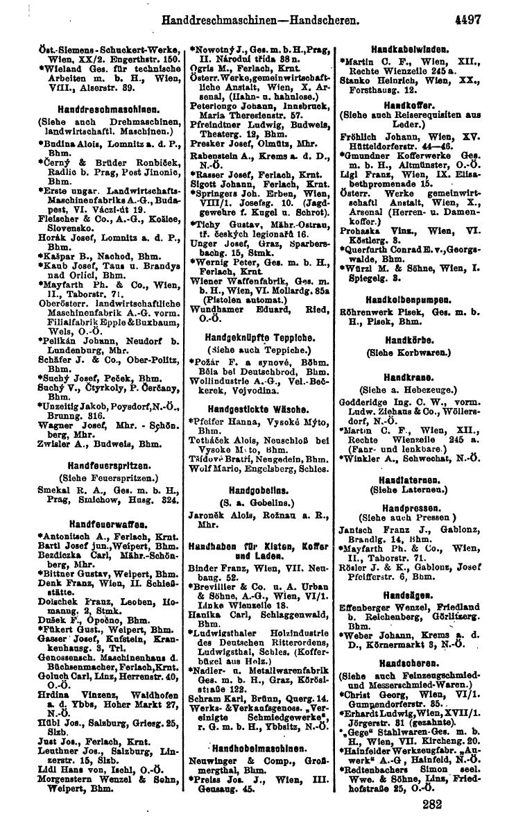 Compass 1922. Band VI: Österreich, Tschechoslowakei, Ungarn, Jugoslawien. - Page 1017