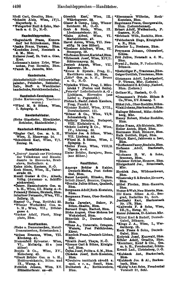 Compass 1922. Band VI: Österreich, Tschechoslowakei, Ungarn, Jugoslawien. - Page 1018