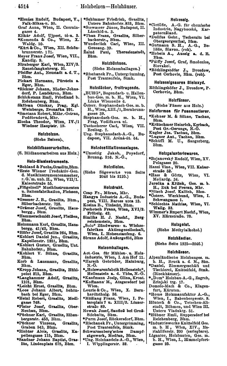 Compass 1922. Band VI: Österreich, Tschechoslowakei, Ungarn, Jugoslawien. - Seite 1034