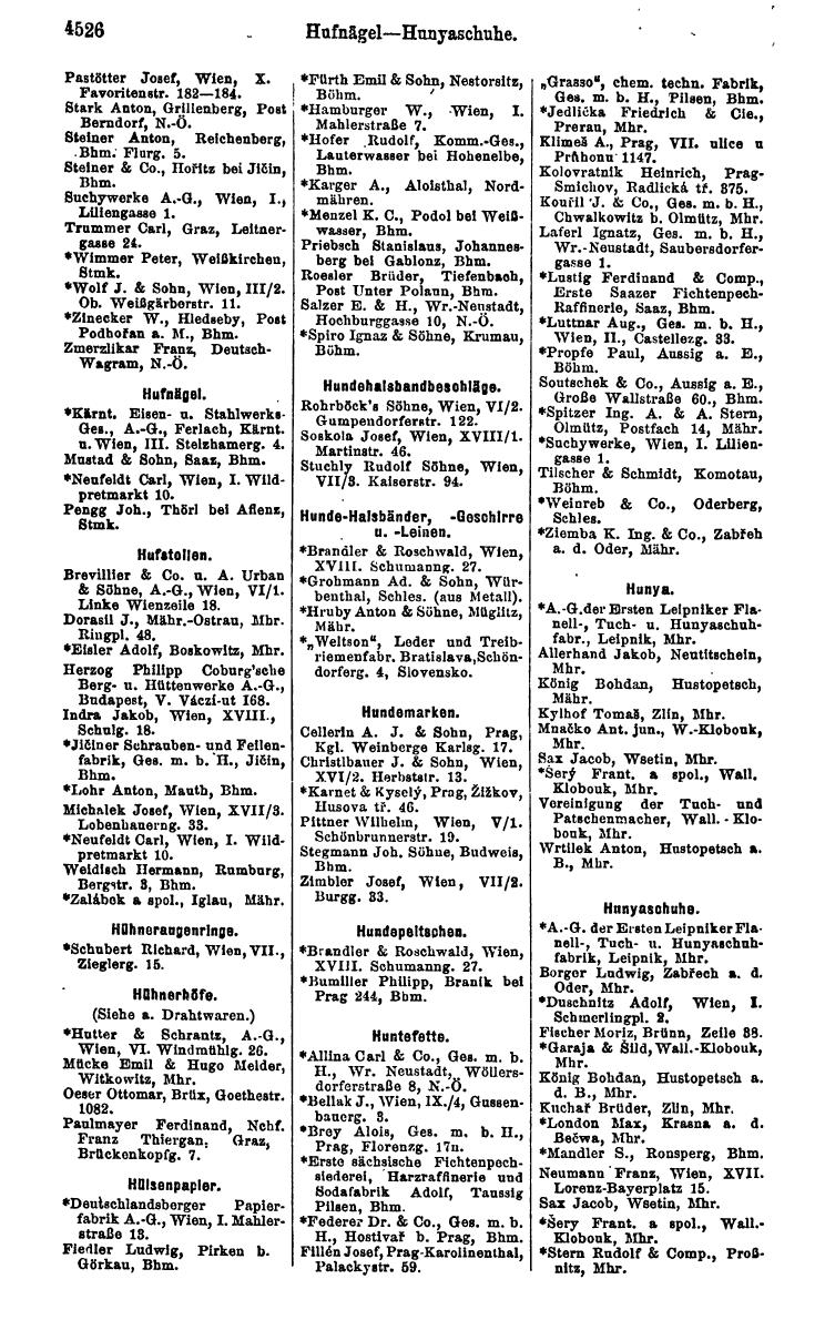 Compass 1922. Band VI: Österreich, Tschechoslowakei, Ungarn, Jugoslawien. - Page 1046