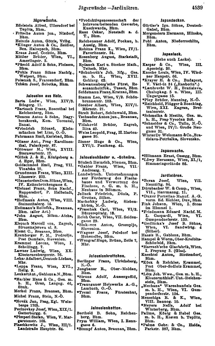 Compass 1922. Band VI: Österreich, Tschechoslowakei, Ungarn, Jugoslawien. - Page 1059