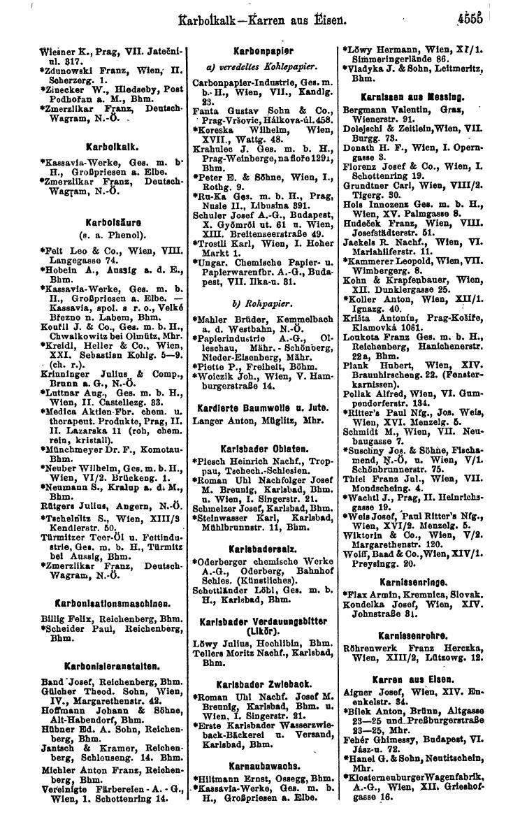 Compass 1922. Band VI: Österreich, Tschechoslowakei, Ungarn, Jugoslawien. - Page 1075