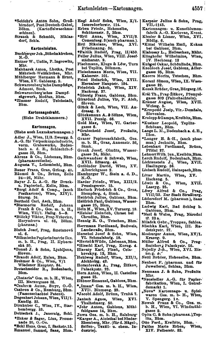 Compass 1922. Band VI: Österreich, Tschechoslowakei, Ungarn, Jugoslawien. - Page 1077