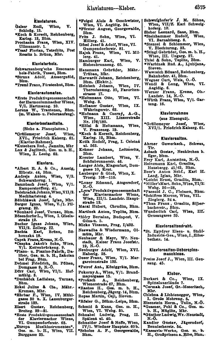 Compass 1922. Band VI: Österreich, Tschechoslowakei, Ungarn, Jugoslawien. - Page 1095