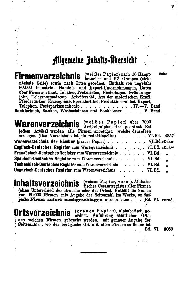 Compass 1922. Band VI: Österreich, Tschechoslowakei, Ungarn, Jugoslawien. - Seite 11